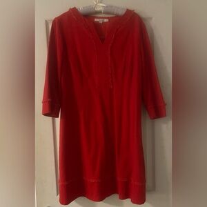 Boden Festive Red Dress sz 14